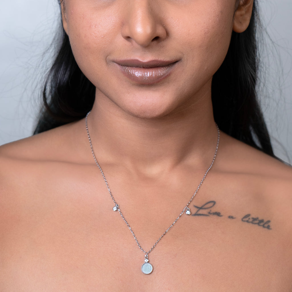 Celeste Drop Station Necklace