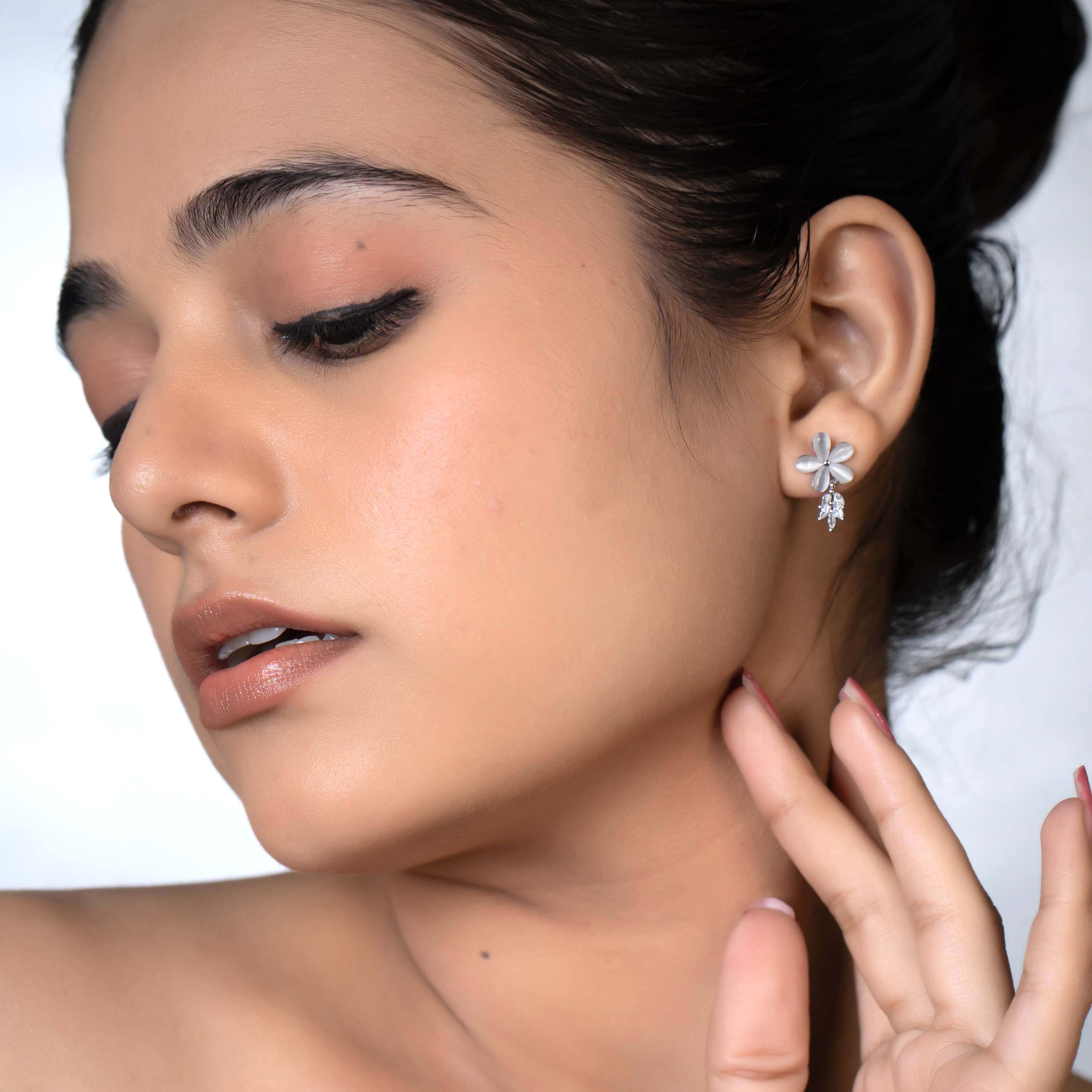 Ivory Petal Cascade Drops