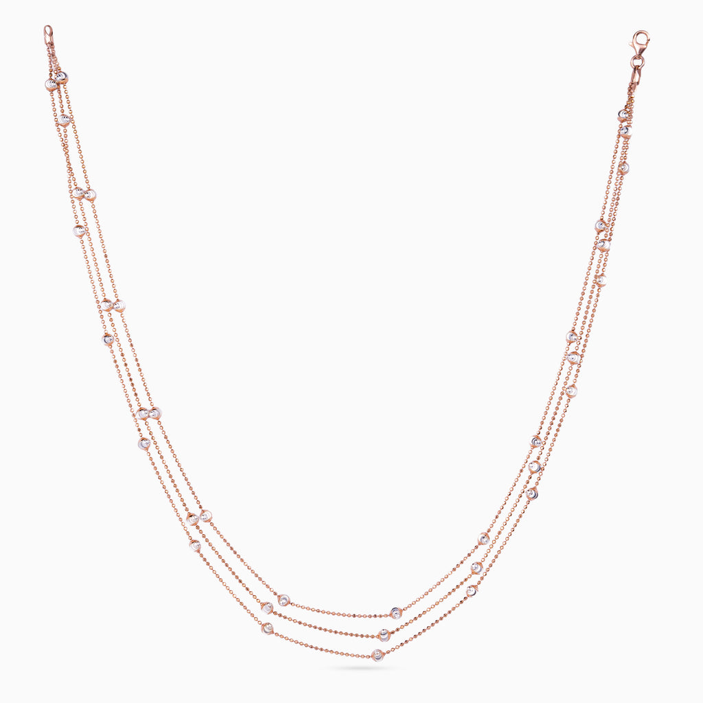 Triplé Bead Station Necklace