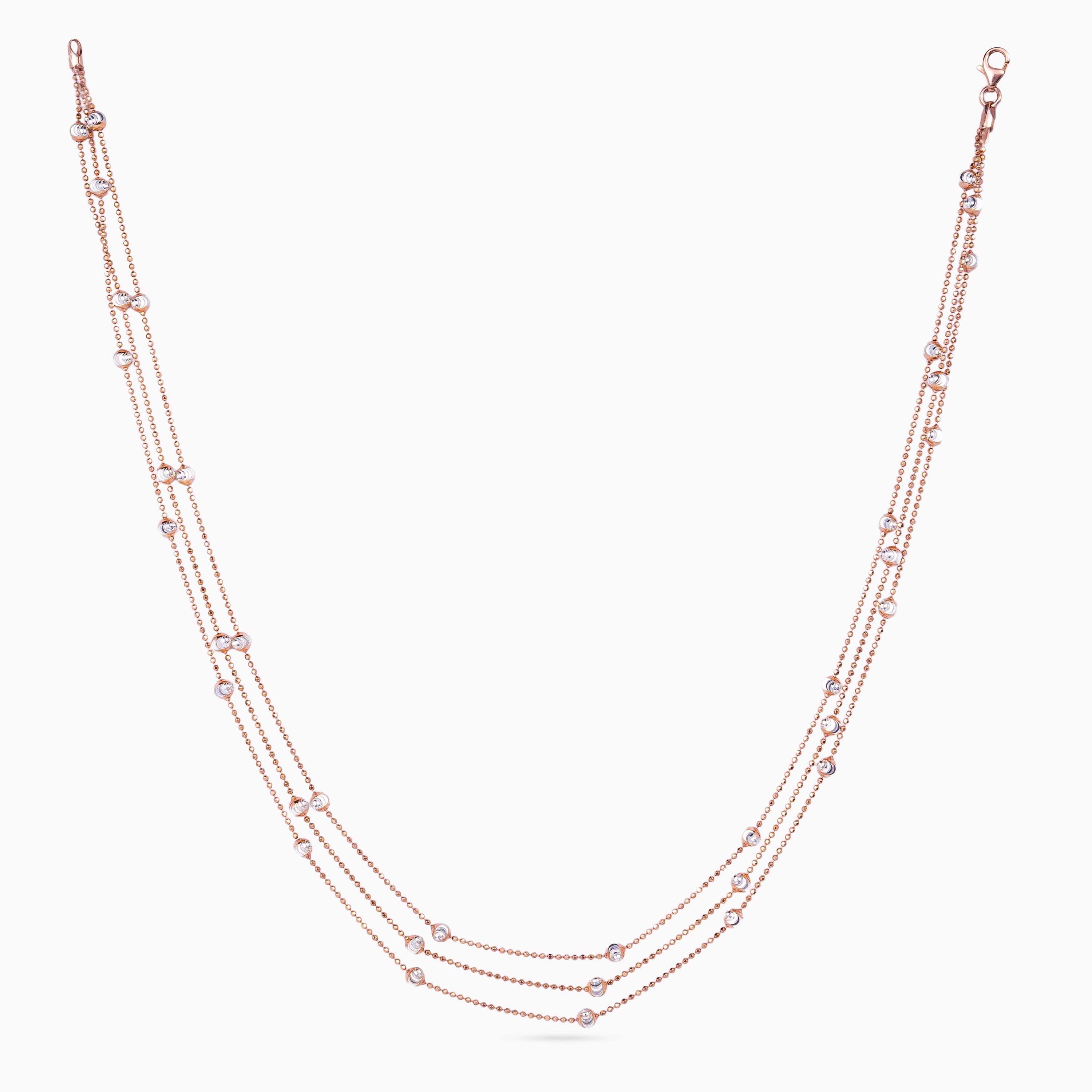 Triplé Bead Station Necklace