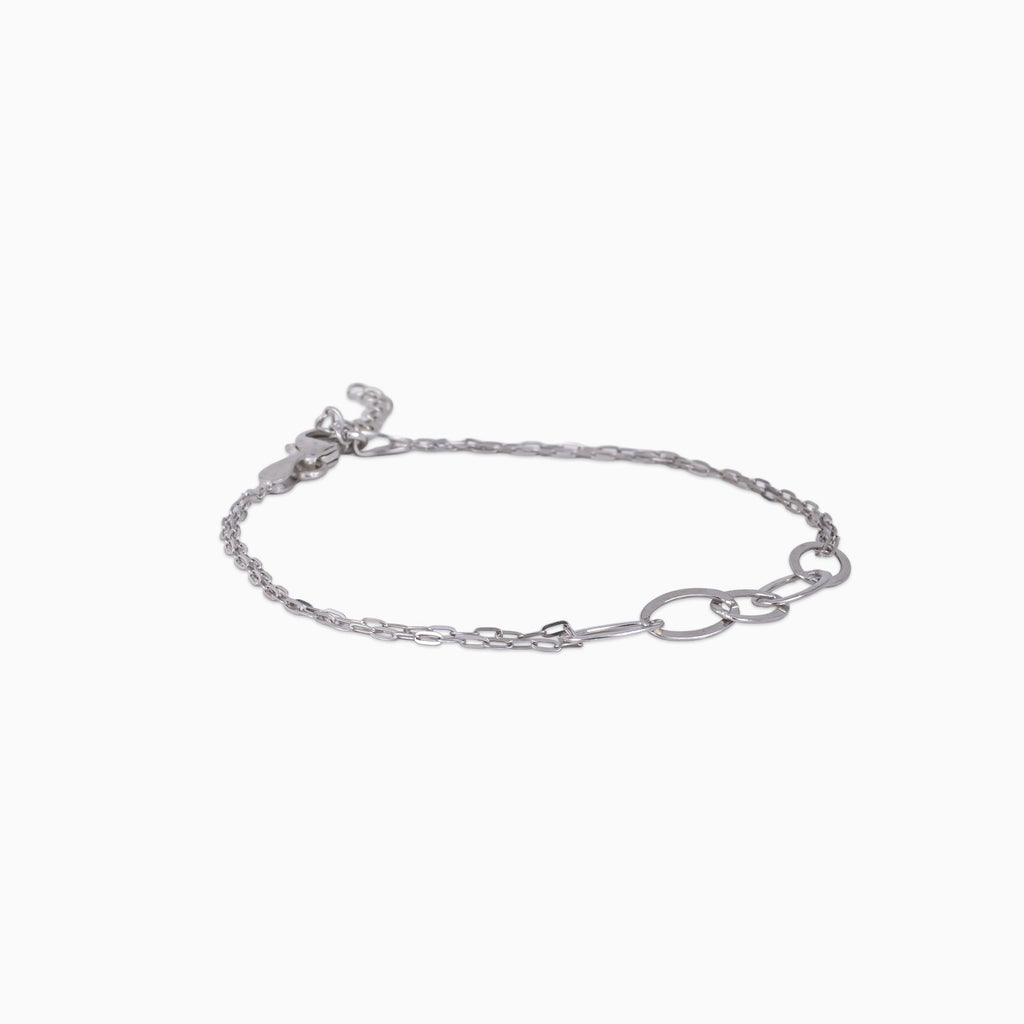 Oval Link Duo Chain Bracelet