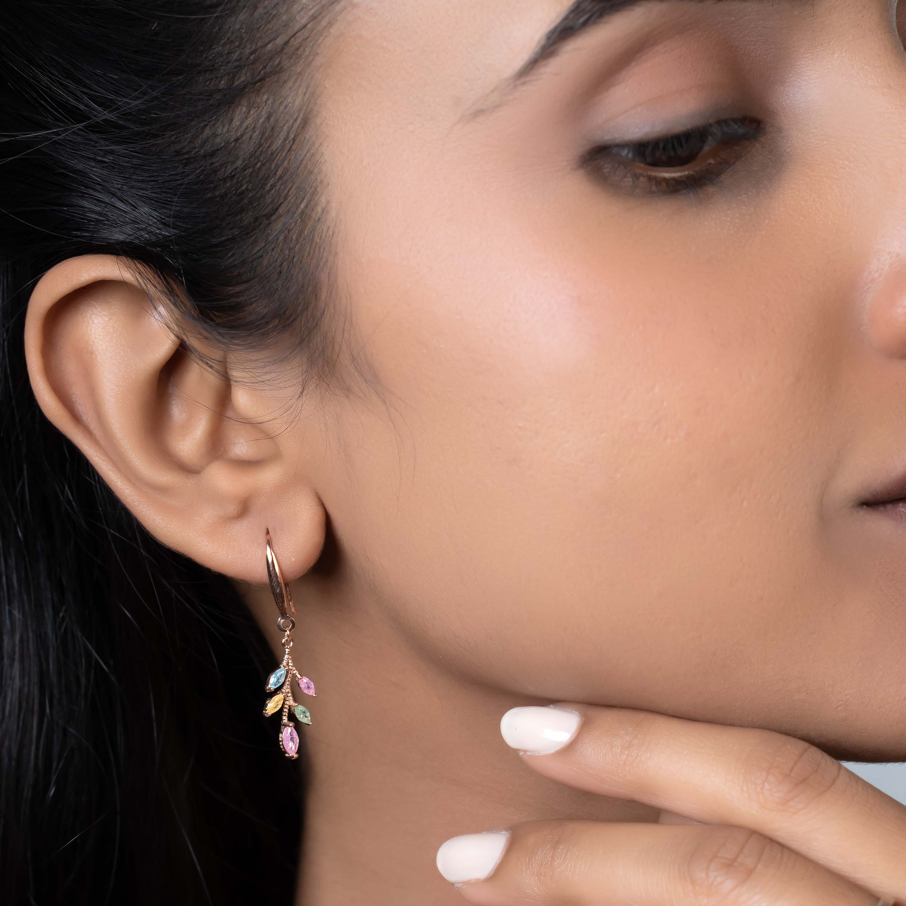 Rose gold Meadow Leaf Drops