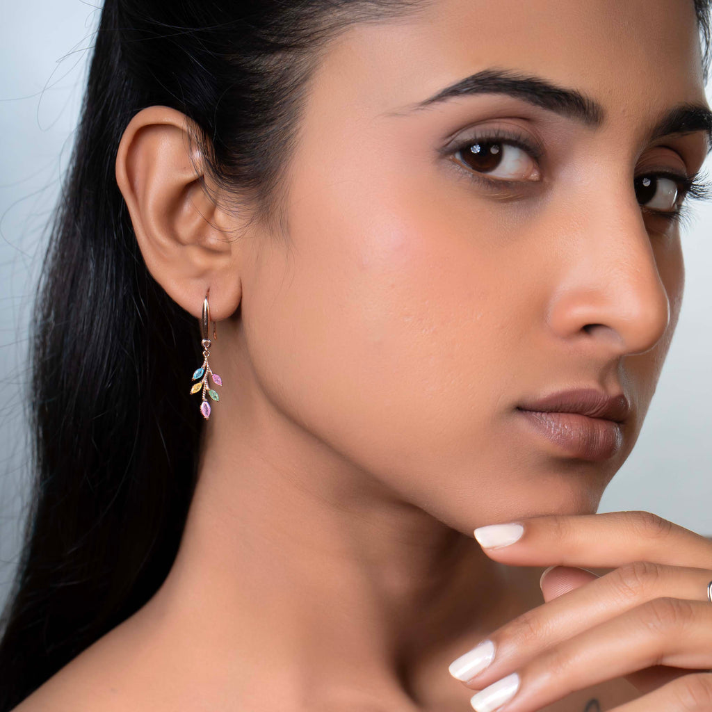 Rose gold Meadow Leaf Drops