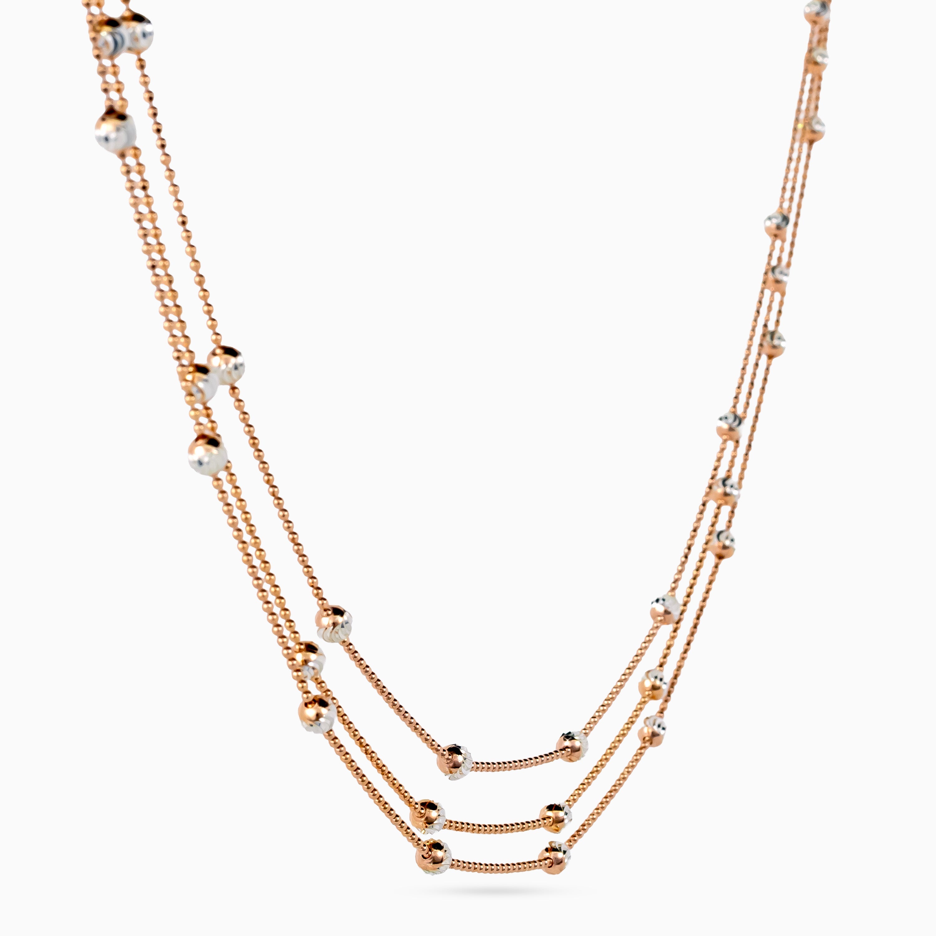 Triplé Bead Station Necklace