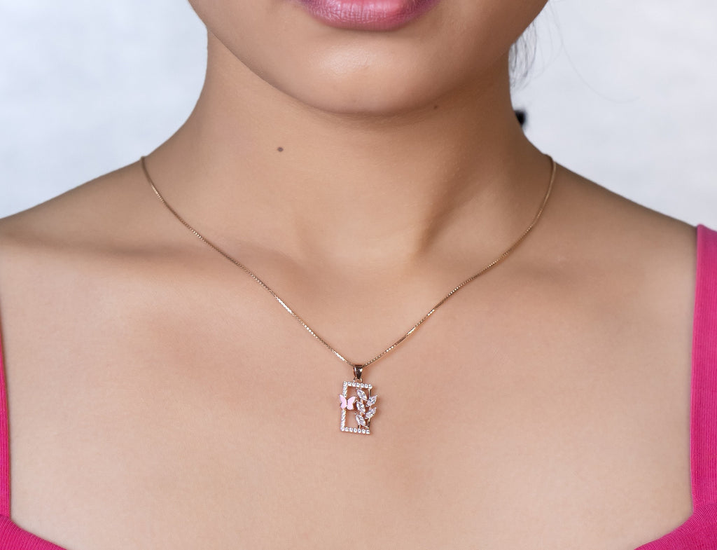 Garden Window Butterfly Necklace