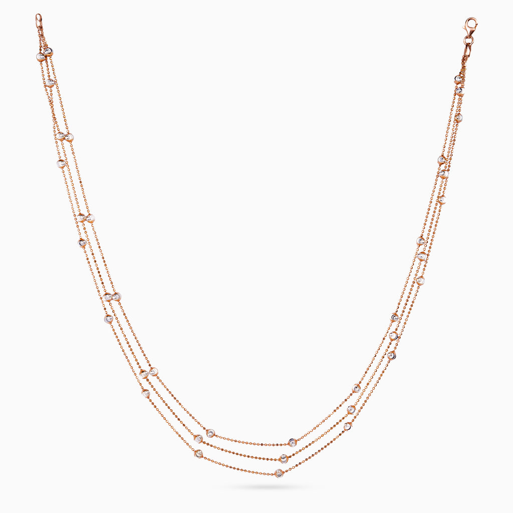 Triplé Bead Station Necklace