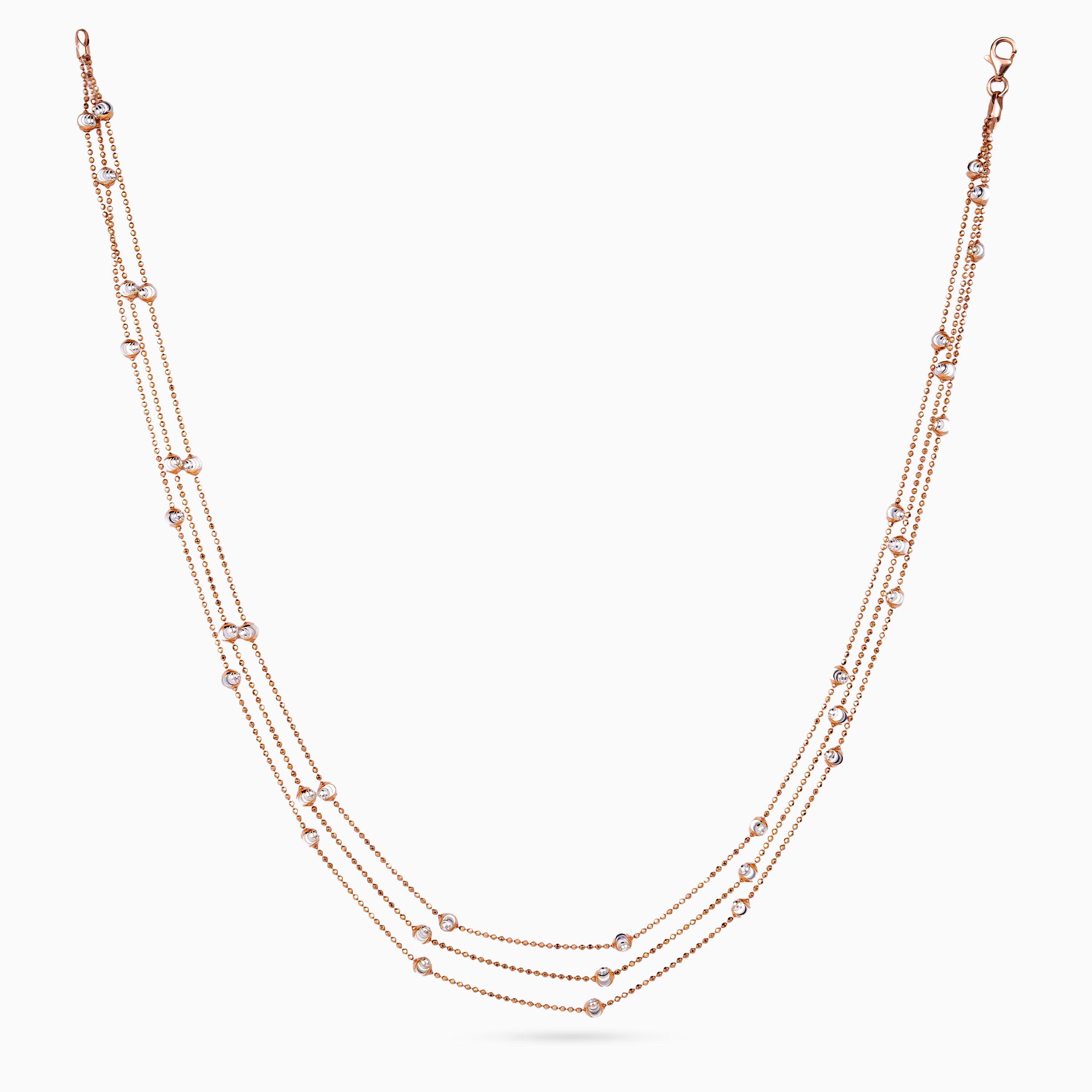 Triplé Bead Station Necklace