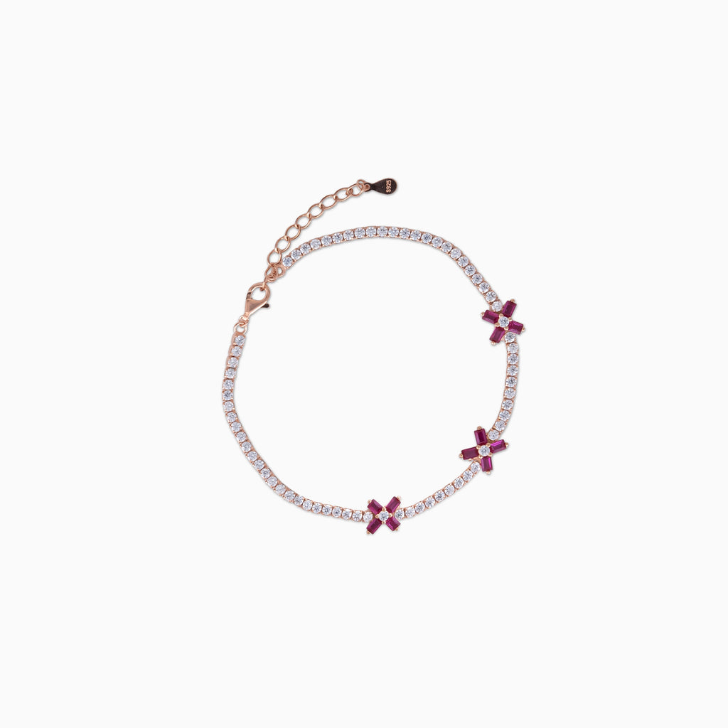 Ruby Star Tennis Bracelet