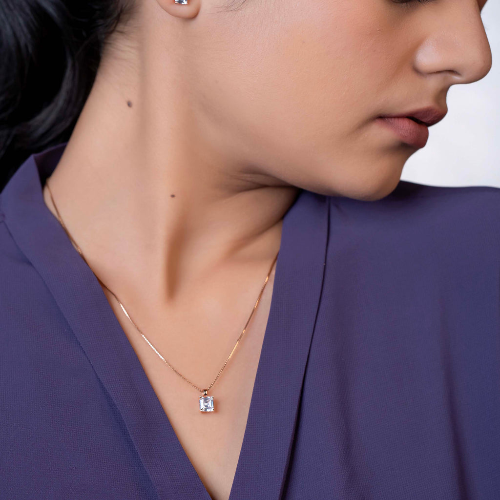 Asscher Prism Necklace