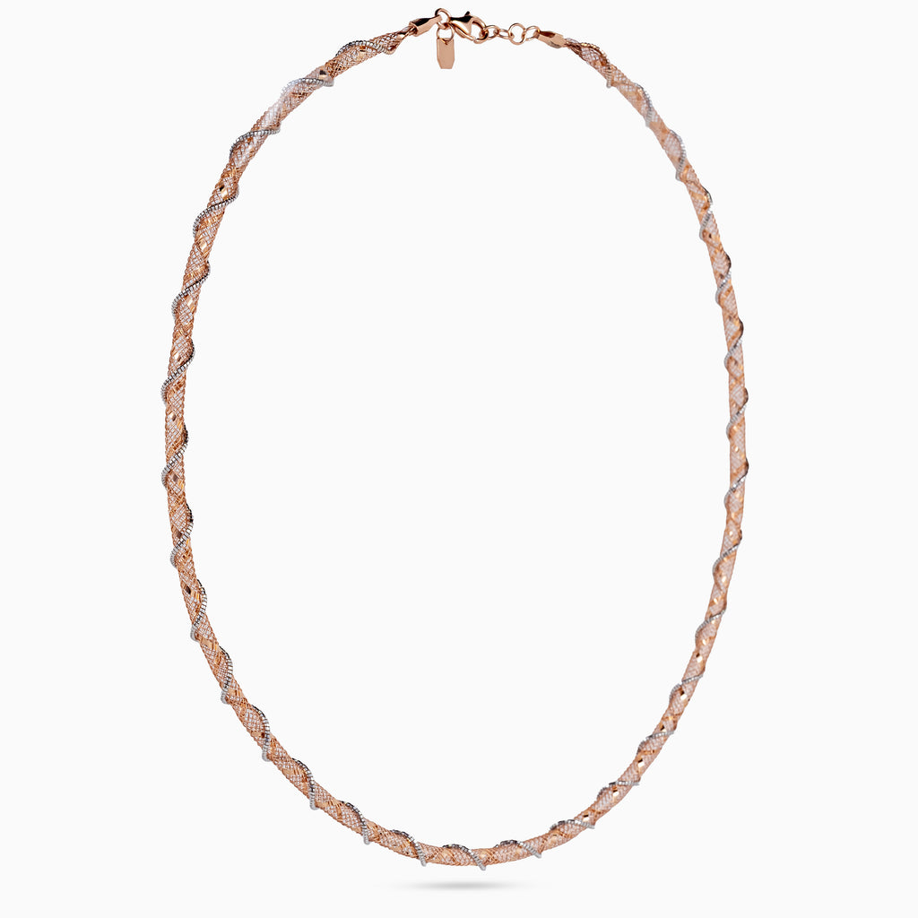 Twined Mesh Collar Necklace