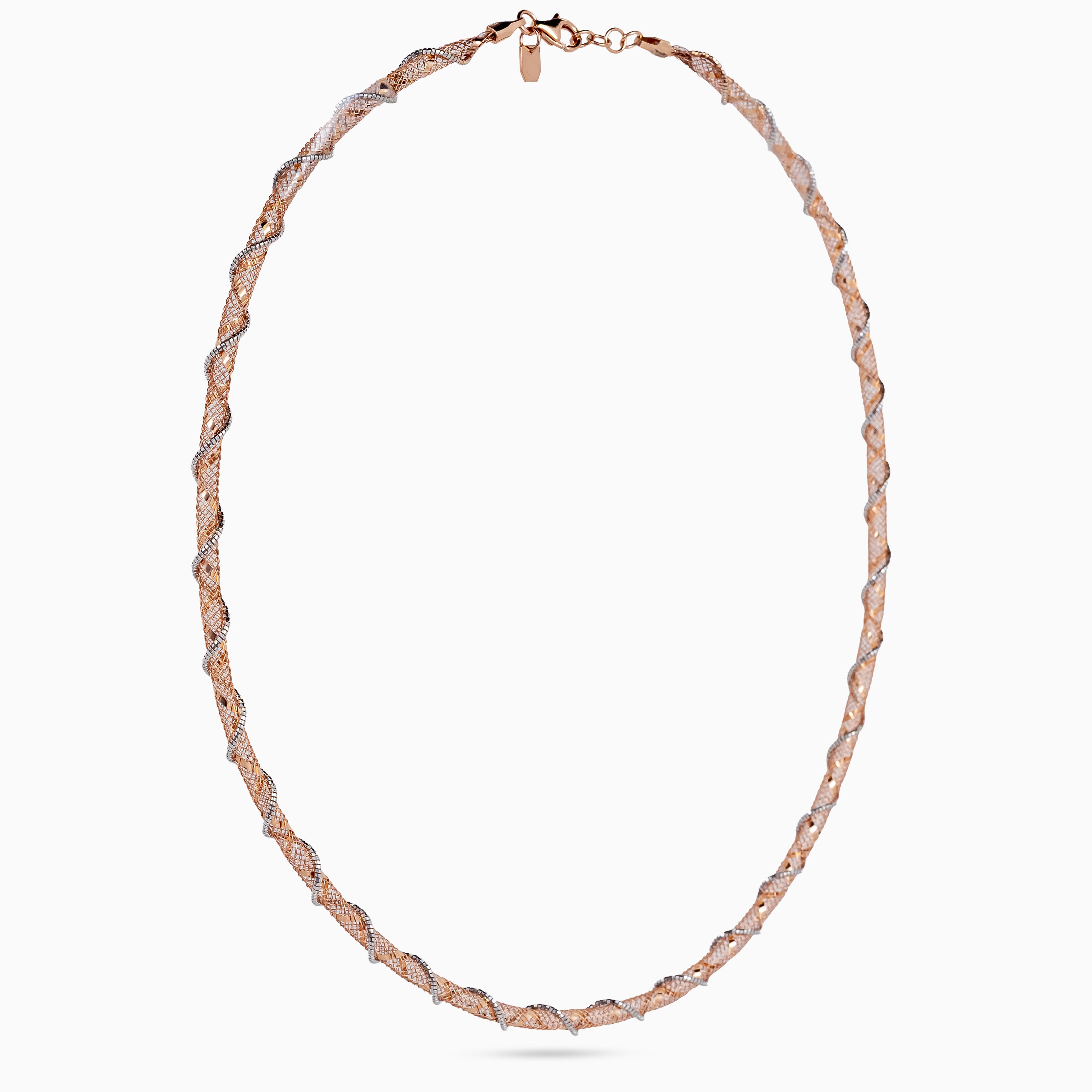 Twined Mesh Collar Necklace