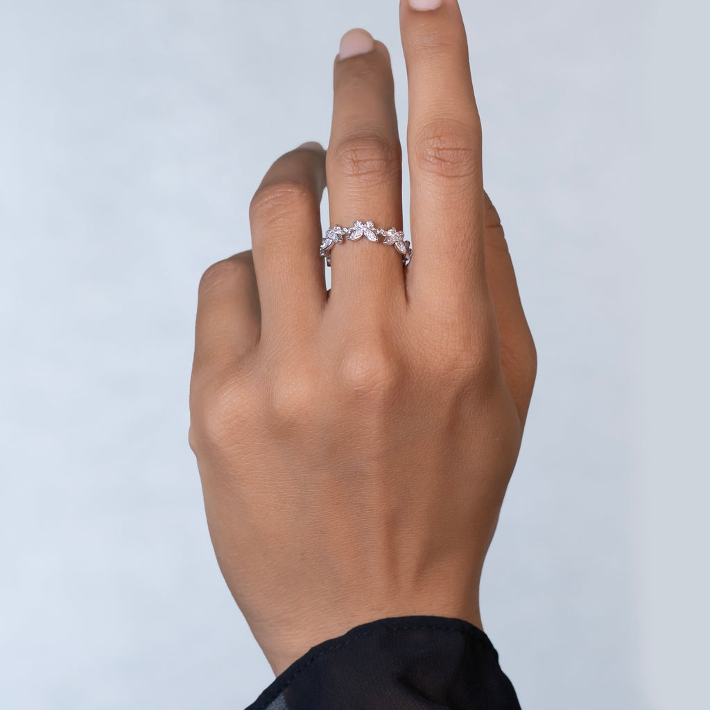 Radiant Bloom Bypass Ring