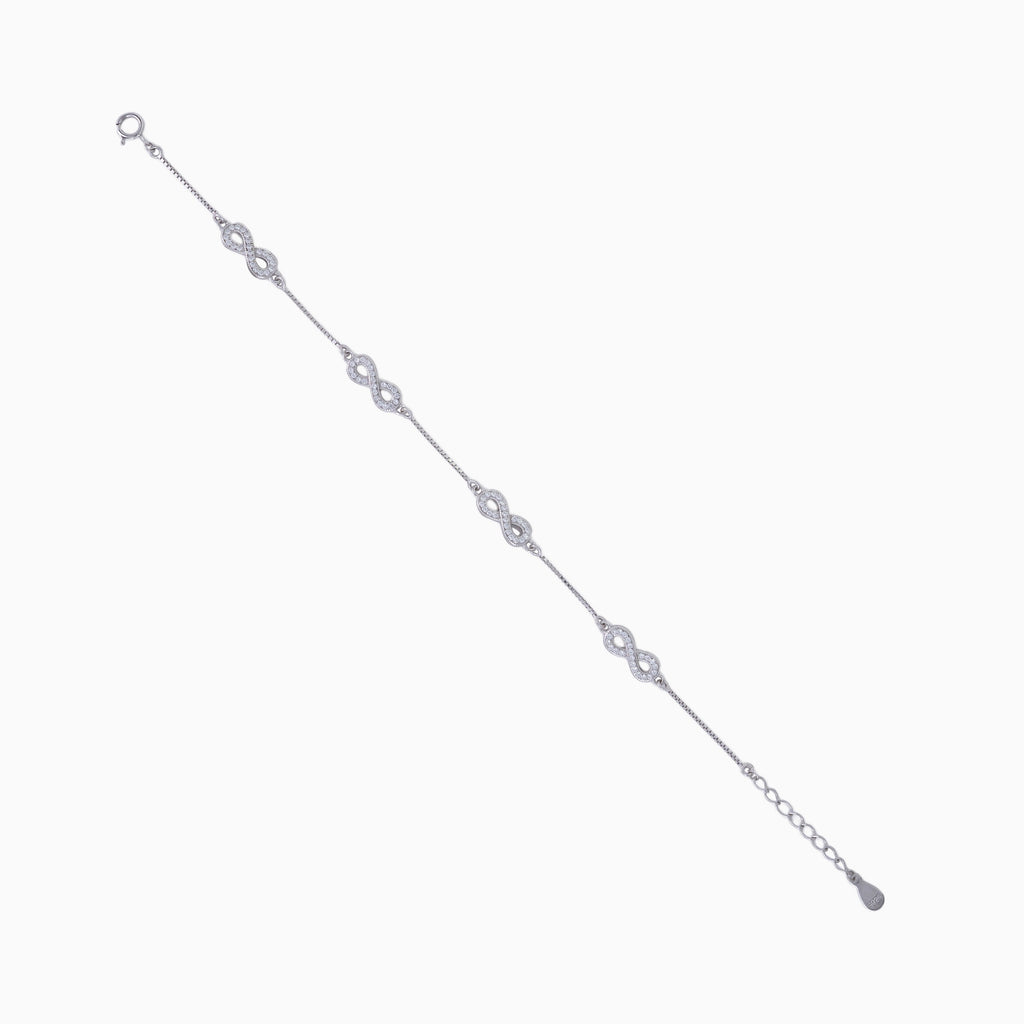Pavé Infinity Station Bracelet