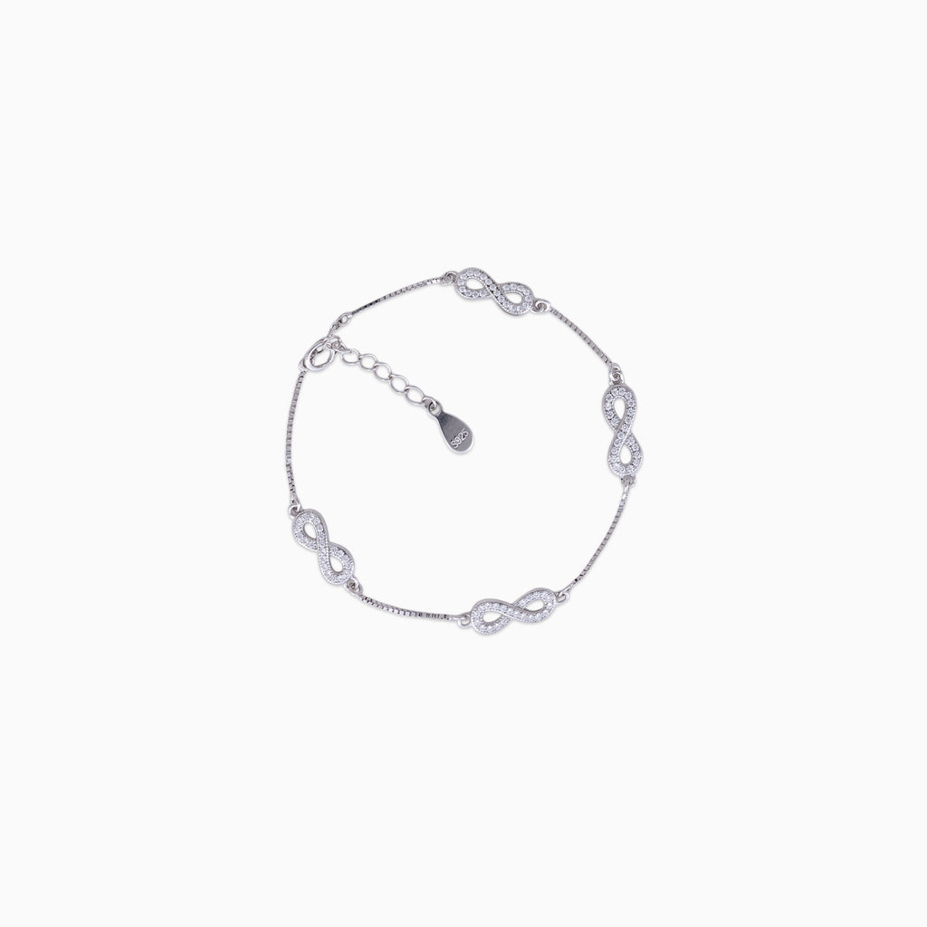 Pavé Infinity Station Bracelet