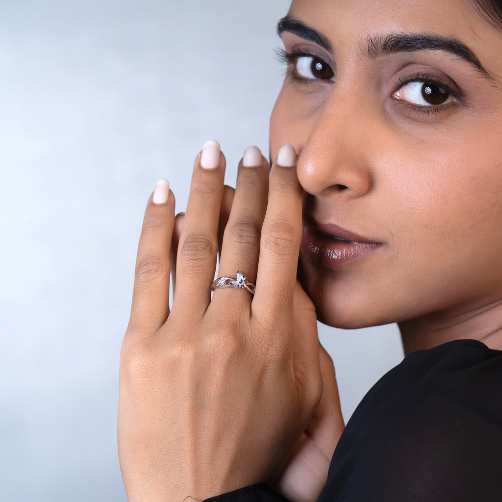 Midnight Papillon Crossover Ring