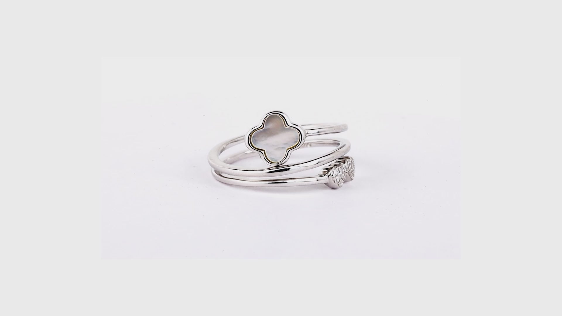Lucky Clover & Hearts Ring