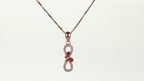 Infinity Papillon Pendant Set