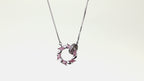 Rosy Laurel Spinner Necklace