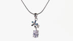 Azure Bloom Drop Necklace