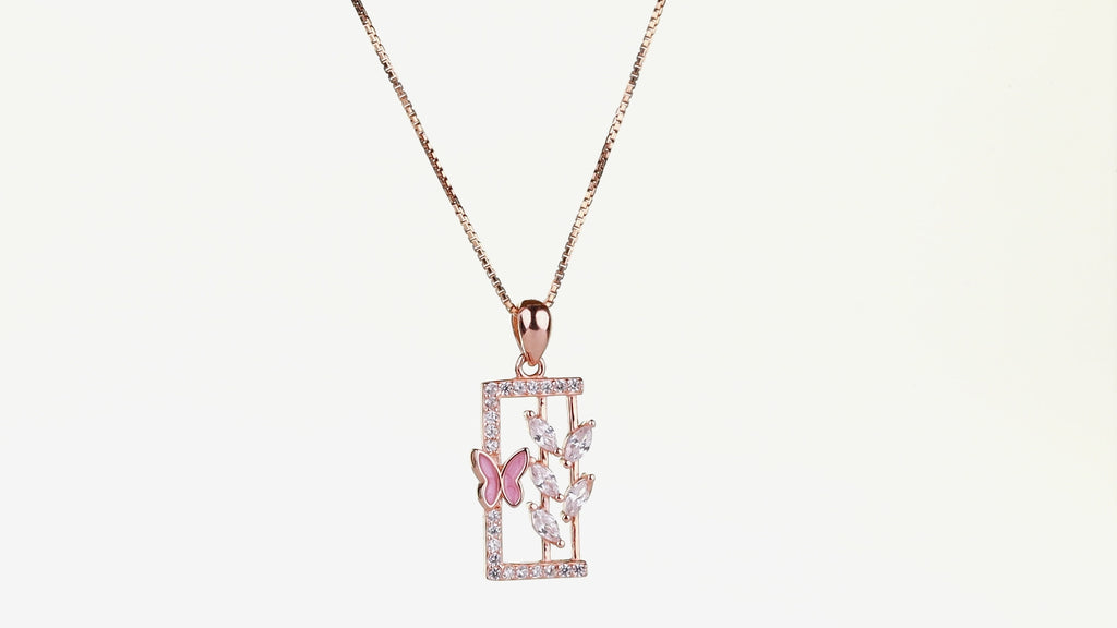 Garden Window Butterfly Necklace