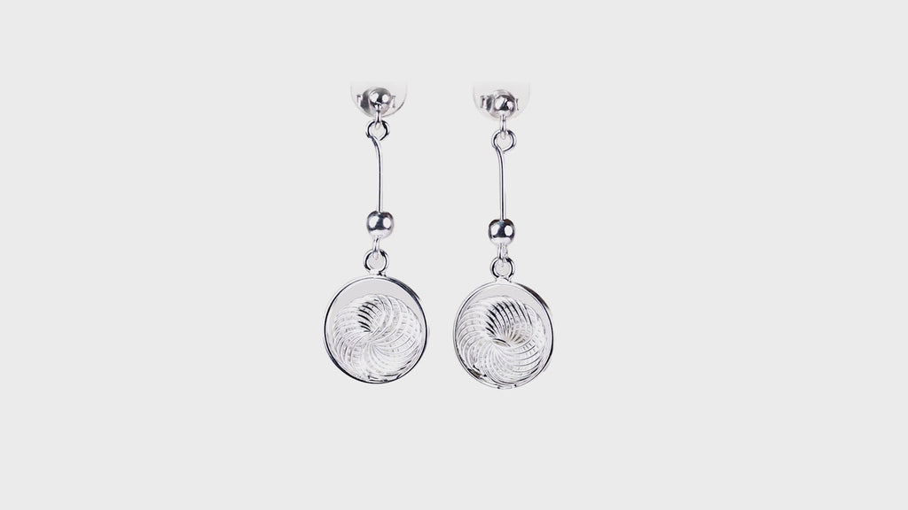Silver Filigree Medallion Drops