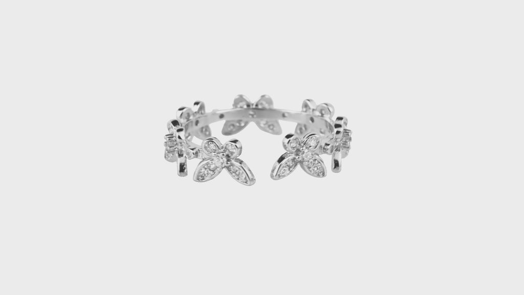 Radiant Bloom Bypass Ring