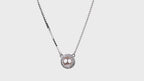 Pearl Halo Medallion Necklace