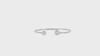 Blush Octagon & Dewdrop Bangle