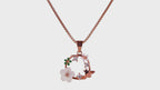 Honey Blossom Wreath Pendant Set