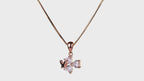 Noir Papillon Cluster Necklace