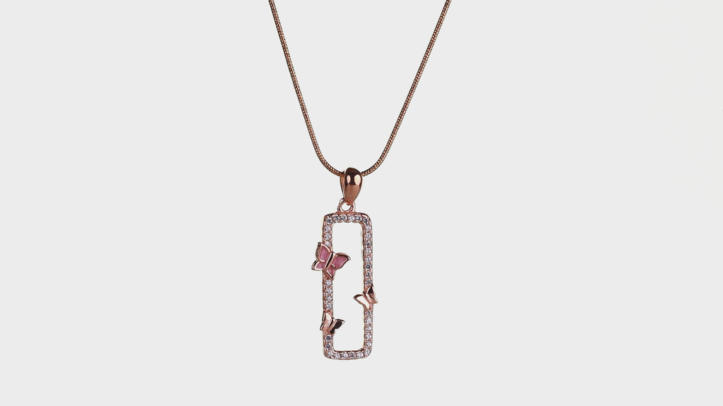 Flutter Frame Butterfly Necklace