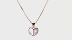 Petite Heartline Solitaire Necklace