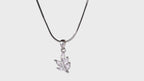 Crystal Leaf Trio Pendant Set