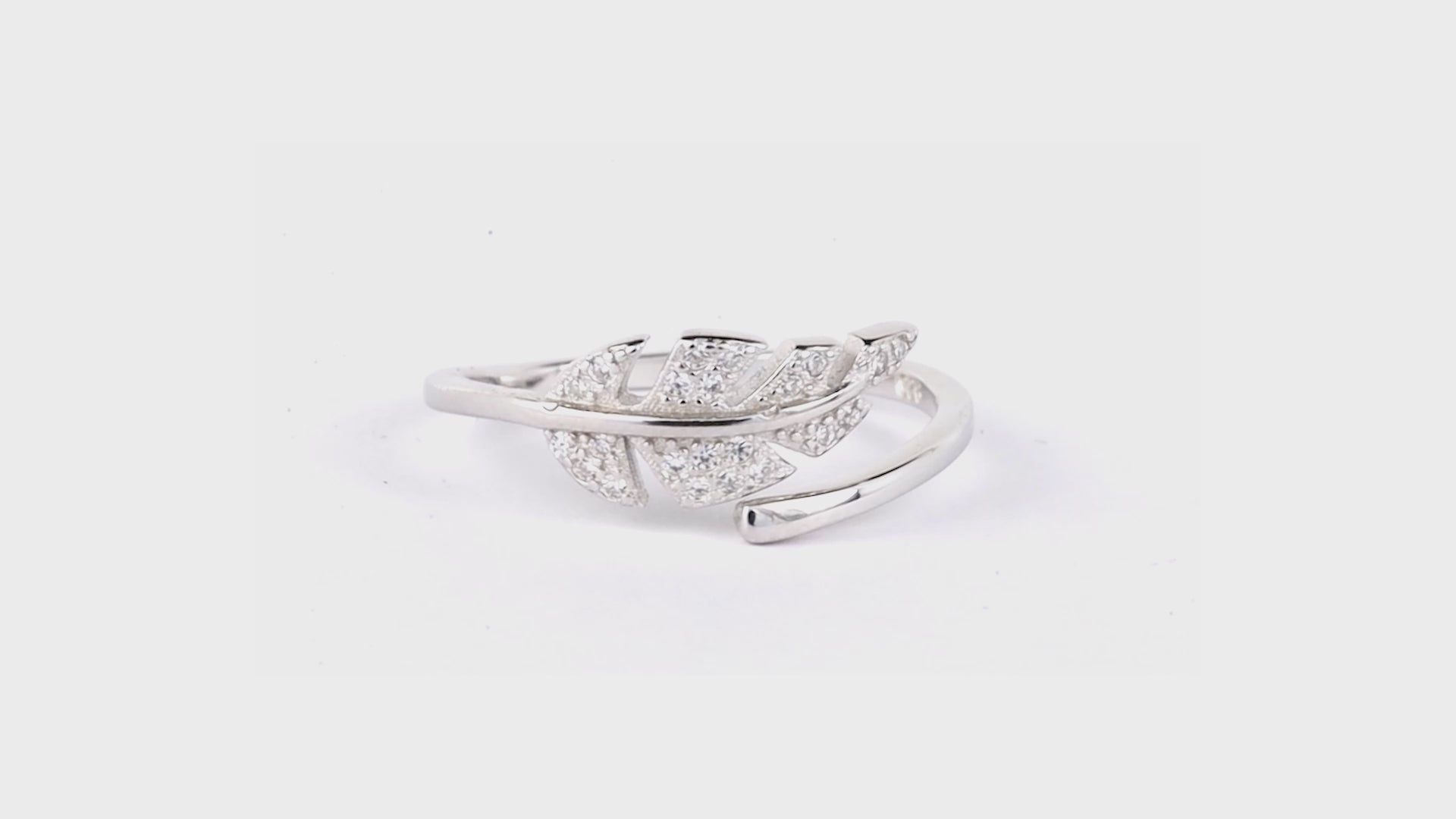 Pavé Leaf Wrap Ring