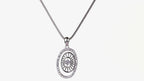 Sunburst Oval Pendant Set