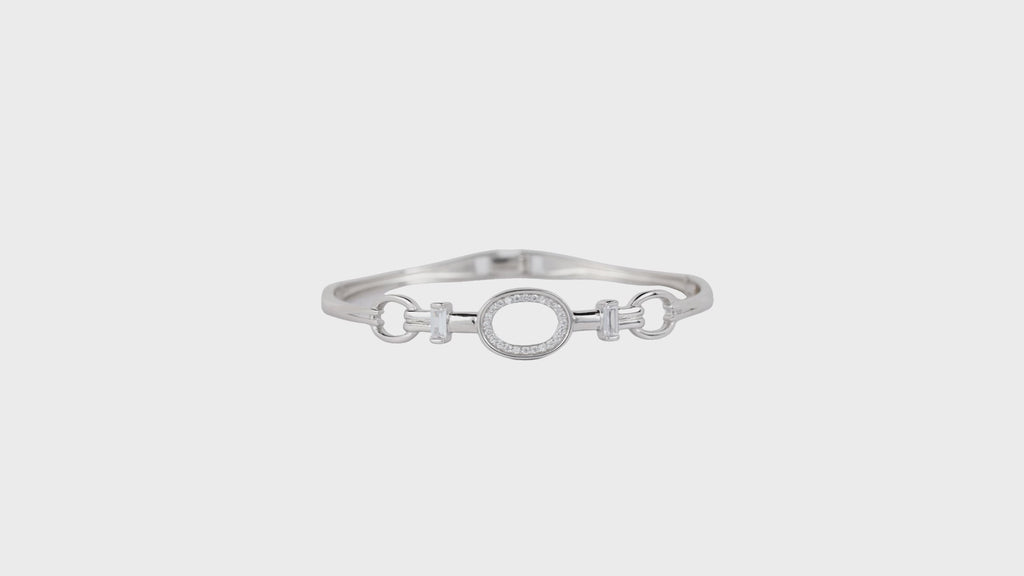 Pavé Oval Link Bangle
