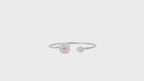 Blush Papillon Dewdrop Bangle