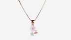 Blush Petal Charm Necklace
