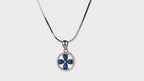Midnight Petal Medallion Pendant Set