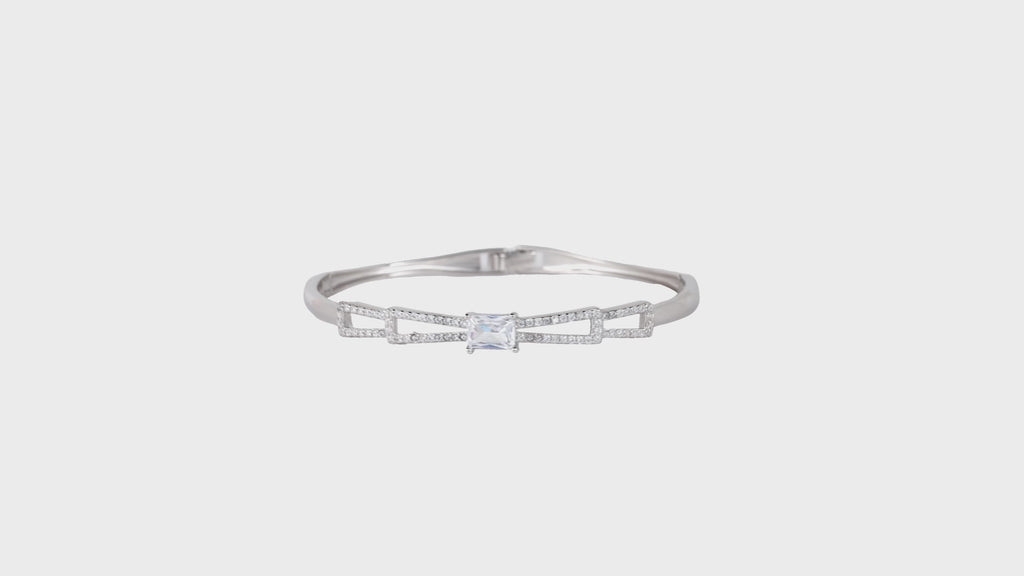 Linear Pavé ID Bangle