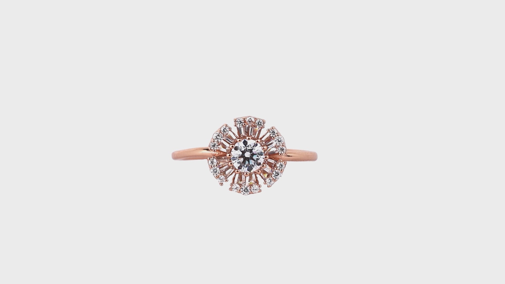 Spiral Bloom & Dewdrop Ring