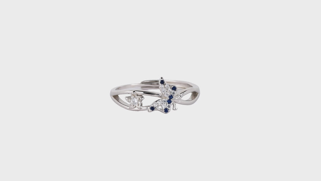 Midnight Papillon Crossover Ring