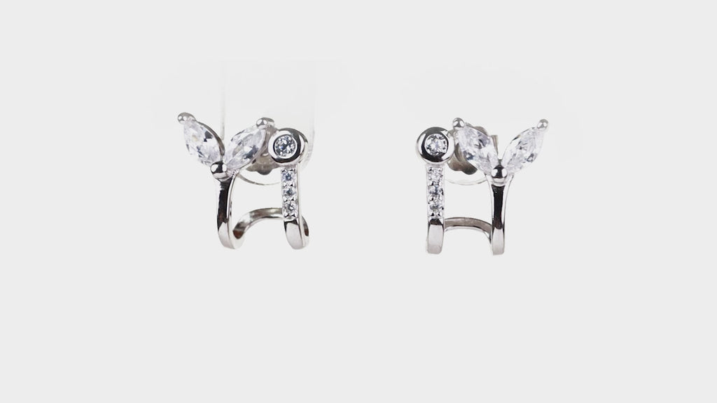 Leaf Duo Cuff Studs