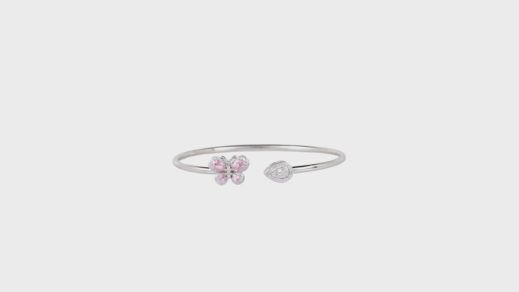 Sunburst & Cushion Halo Bangle